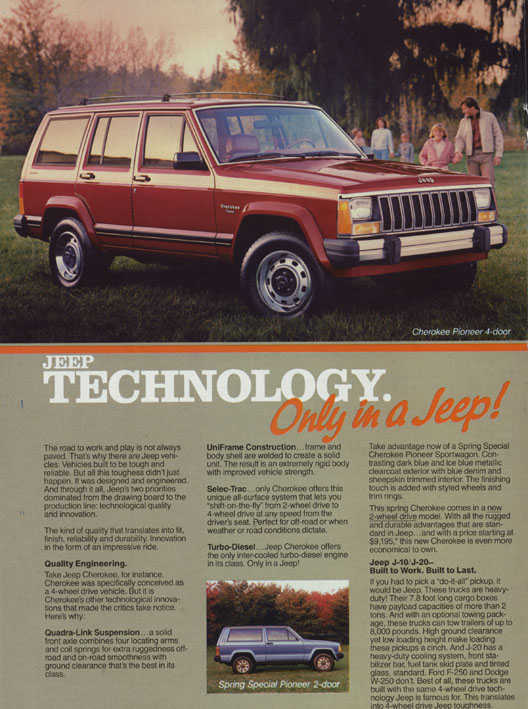 1985 Jeep Brochure Page 5